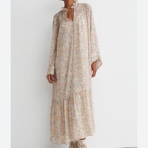 H&M Floral Beige Maxi Dress